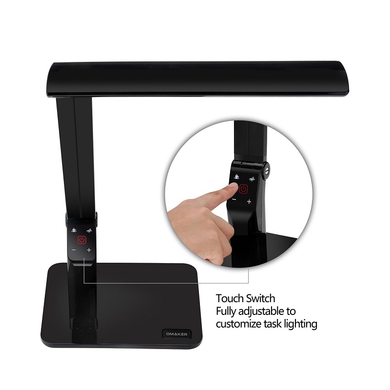 1689 USB Dimmable Modern Black Folding Coffee Restaurant Faltbare Led Desk Licht CC Tischlampe